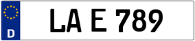 Trailer License Plate